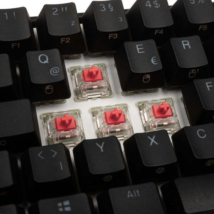Ducky Mecha Mini Gaming Tastatur, MX-Silent-Red, RGB-LED - schwarz image number 6