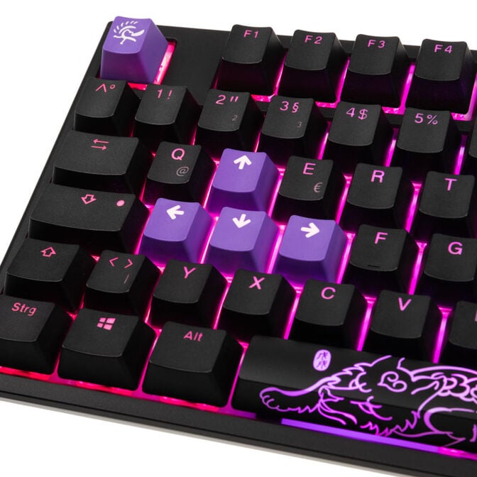 Ducky One 2 Backlit PBT Gaming Keyboard, MX-Black, RGB LED - black image number 5
