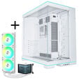 Lian Li O11D EVO RGB + TRYX PANORAMA ARGB Complete Water Cooling - white, 360mm image number null