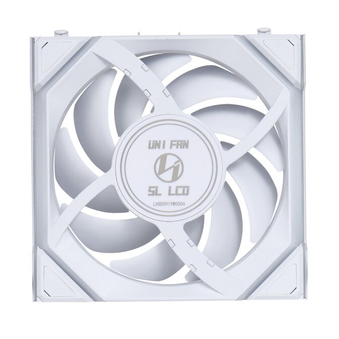 Lian Li UNI FAN SL Wireless LCD L&uuml;fter, ARGB, PWM - Reverse Blade, 120 mm, wei&szlig; image number 3