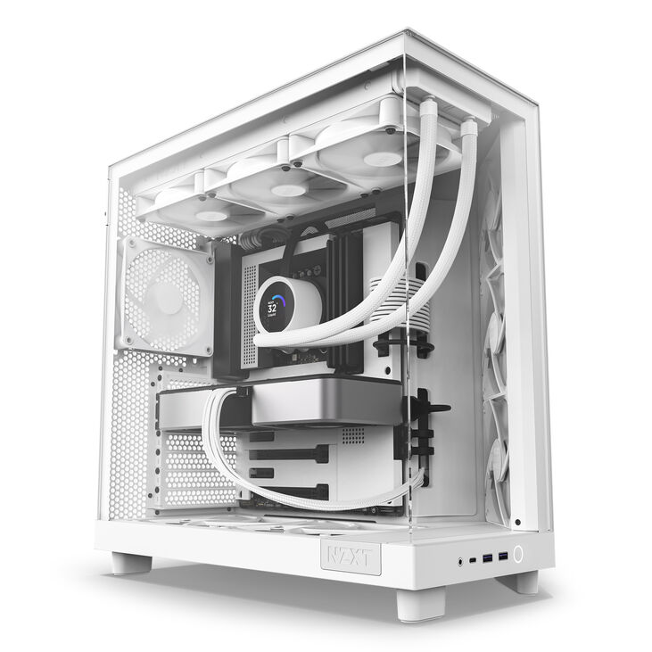 NZXT H6 Flow Midi-Tower - Weiß image number 2