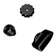 Ascher Racing Knob Kit Pro &ndash; Stealth Black image number null