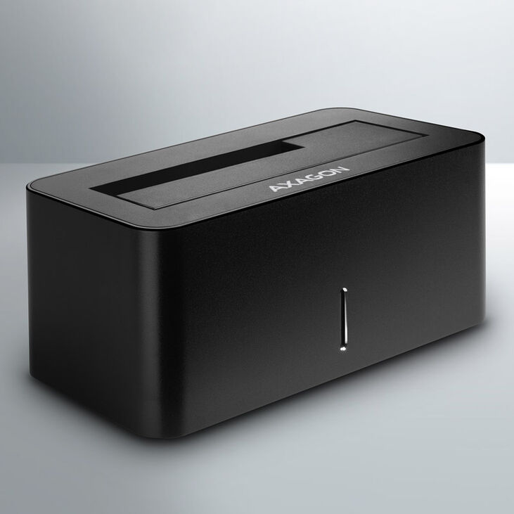 AXAGON ADSA-SN Docking station, USB 3.0, 1x 2.5"/3.5" SSD/HDD, SATA 6 - black image number 4