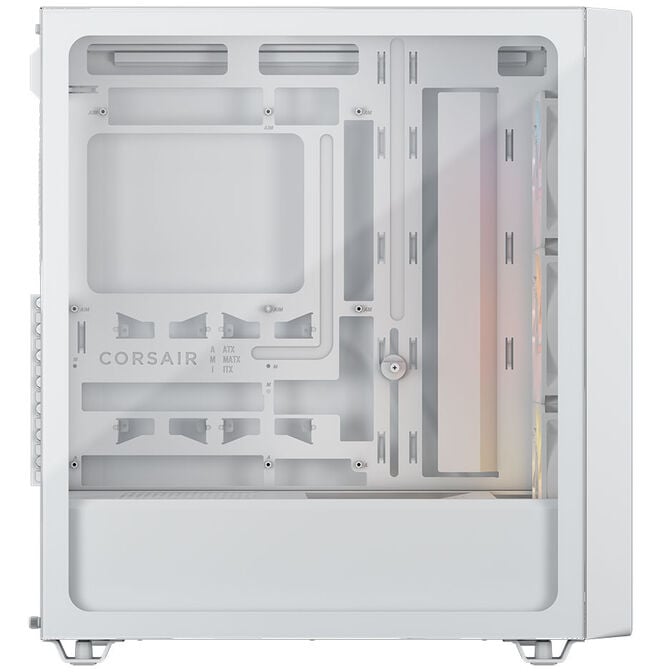Corsair 3200D RS ARGB PC Case, Mid-Tower, ATX, Tempered Glass - White image number 3