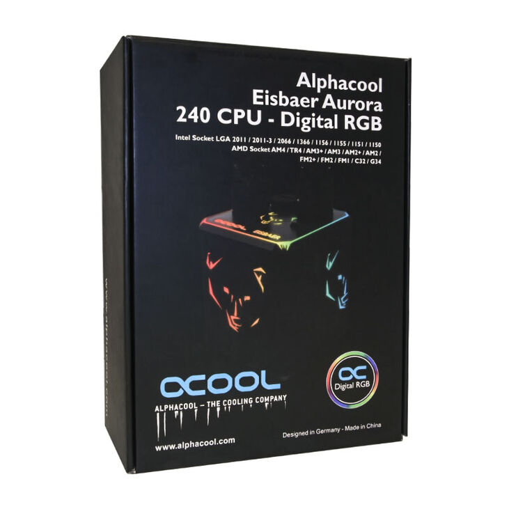 Alphacool Eisbaer Aurora 240 AiO Wasserkühlung - Digital RGB, 240mm image number 8