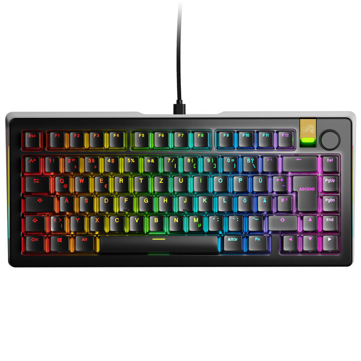 Glorious GMMK 3 Pro HE 75 % Custom Gaming-Tastatur - Pre-Built, ISO (DE), Fox HE Switches, schwarz image number 1