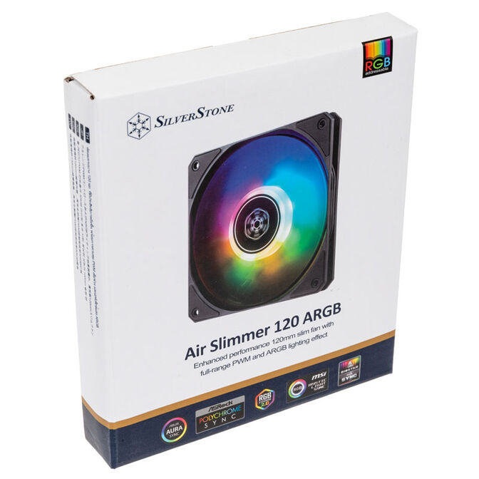 SilverStone SST-AS120B-ARGB, RGB L&uuml;fter - 120mm image number 6