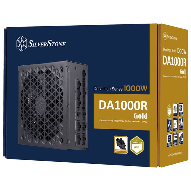 SilverStone DA1000R Gold - Cybenetics Gold, modular, ATX 3.0 - 1000 Watt image number 8