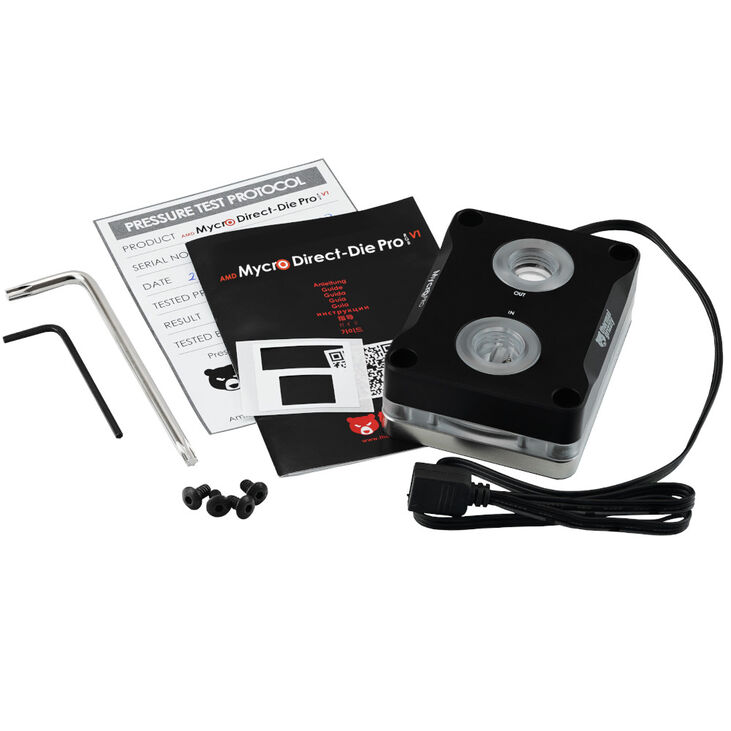 Thermal Grizzly AMD Mycro Direct-Die Pro RGB V1 CPU Water Cooler image number 3