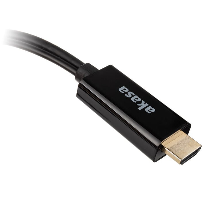 Akasa HDMI zu DisplayPort Adapter Kabel - schwarz image number 3