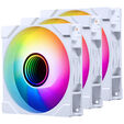 PHANTEKS "4er Pack" 1x M25 Gen2 PWM D-RGB L&uuml;fter & 3er Pack Reverse Blade L&uuml;fter, 120mm - wei&szlig; image number null