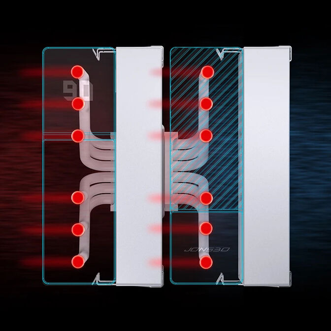 Jonsbo CC90 CPU-K&uuml;hler, Dual-Tower, 130mm PWM-L&uuml;fter, Segmentanzeige - schwarz image number 14