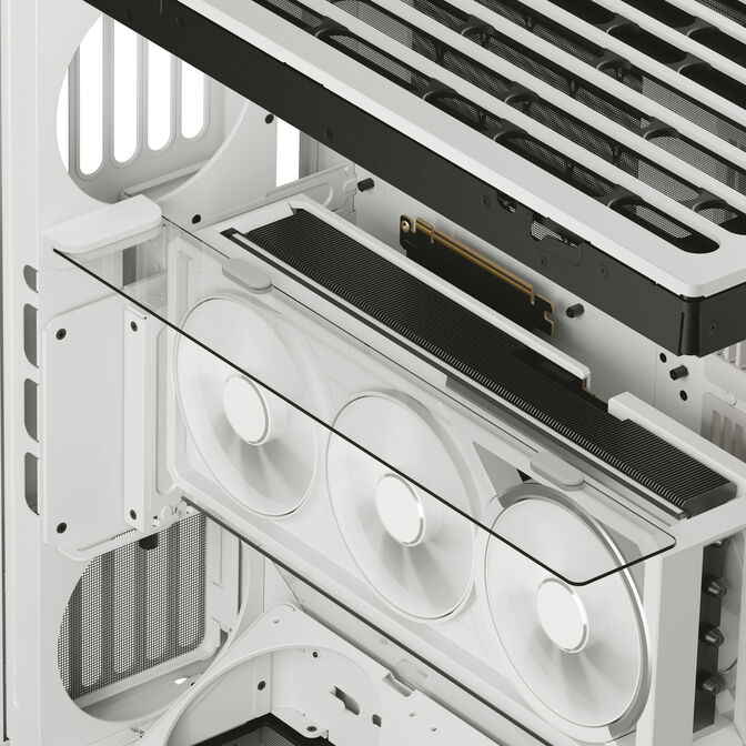 HAVN HS 360 VGPU PC-Geh&auml;use, Midi-Tower, vertikale GPU-Halterung - wei&szlig; image number 10