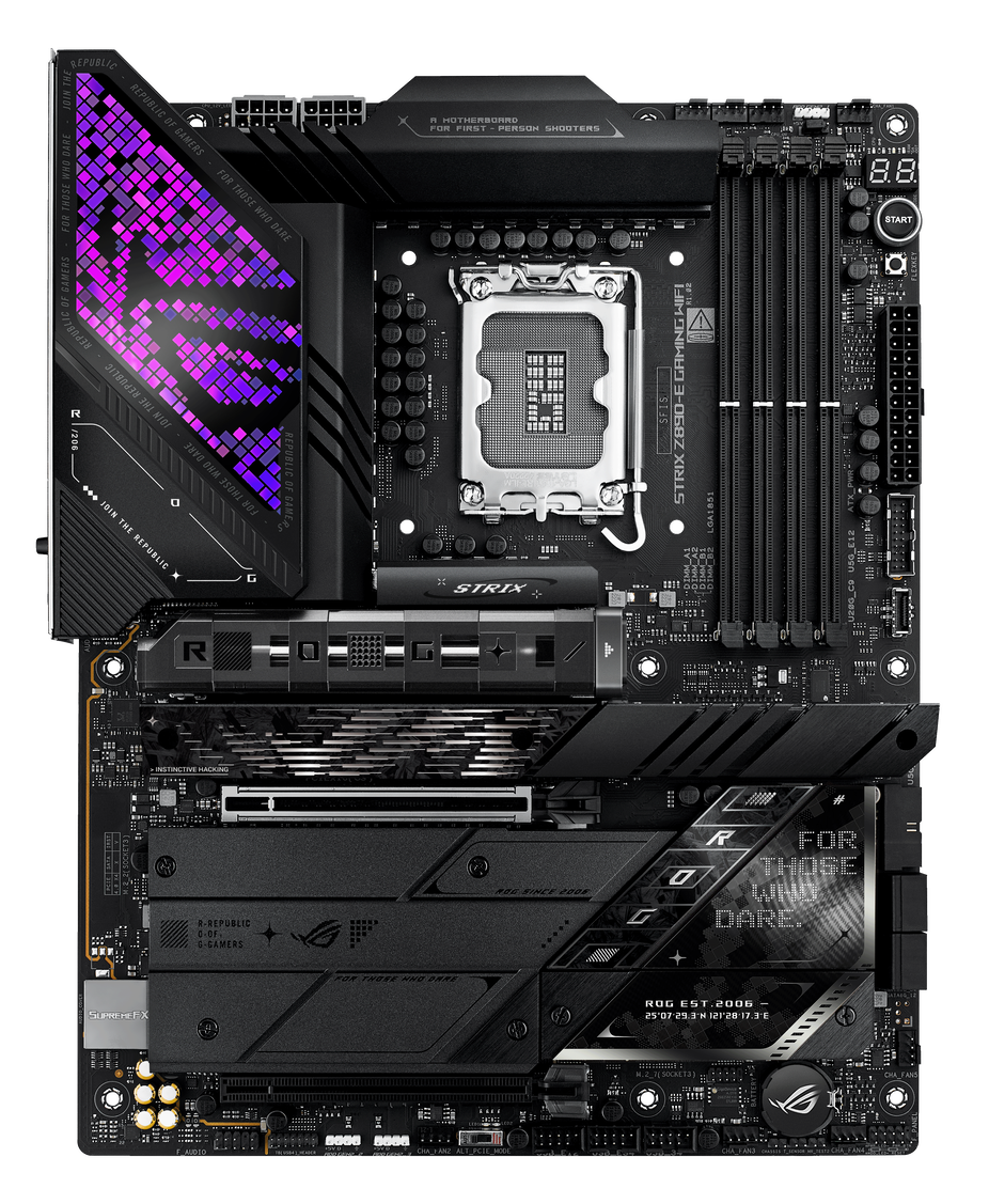 DDR5 WiFi 7 AI Ready PC Build ASUS ROG Strix Z890-F Gaming