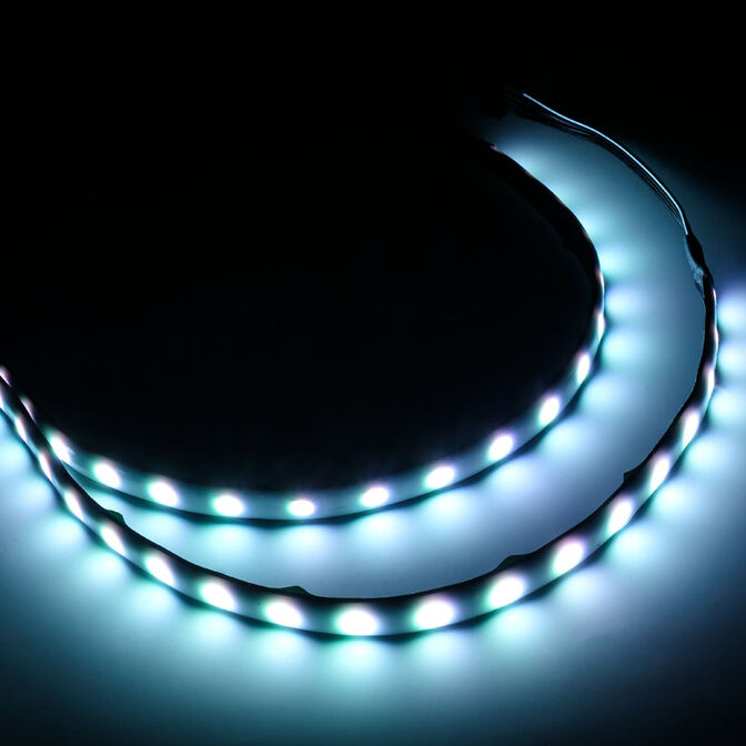 SilverStone SST-LSB01 RGB-LED-Hub + 2x LED-Streifen - schwarz image number 2