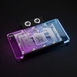 Alphacool Core GeForce RTX 5080 Phoenix Water Block, Backplate - Acrylic, Black image number null