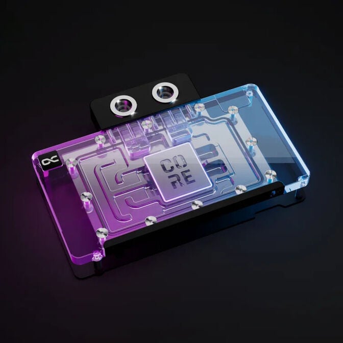 Alphacool Core GeForce RTX 5080 Phoenix Water Block, Backplate - Acrylic, Black image number 2