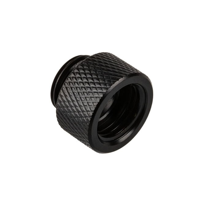 Alphacool Eiszapfen Adapter straight G1/4 inch female to G1/4 inch male - black image number 0