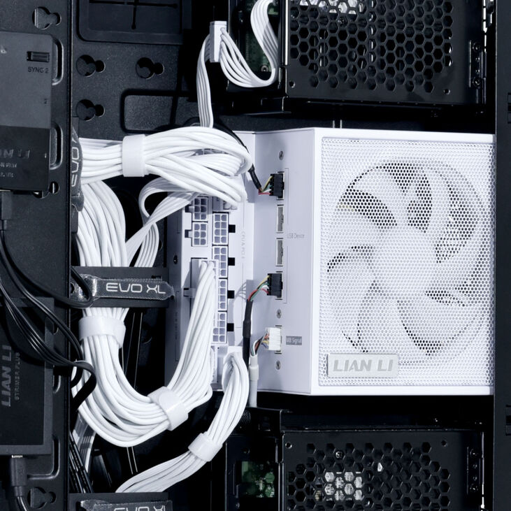 Lian Li EDGE EG1300 80 PLUS Platinum Power Supply, PCIe 5.1, ATX 3.1 - 1300 Watts, White image number 8