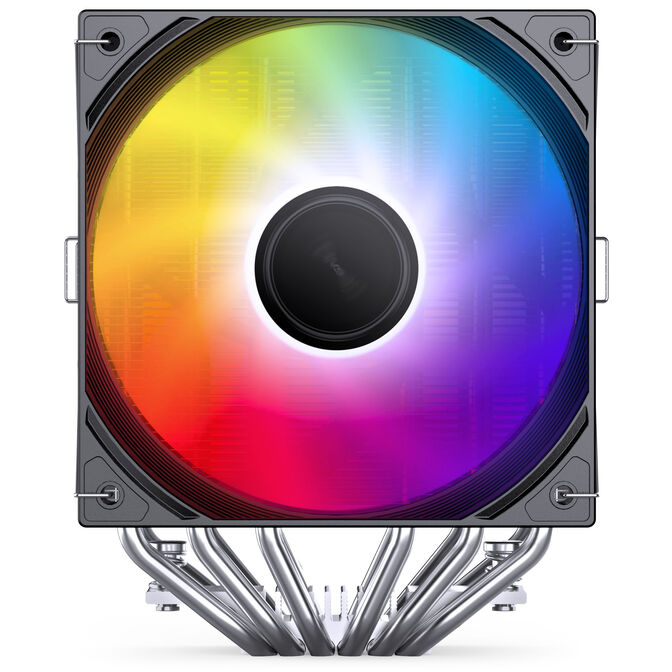 Jonsbo CB80 CPU cooler, dual-tower, 2 x 120mm, PWM, RGB - black image number 6