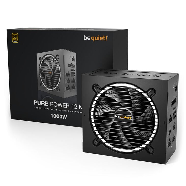 be quiet! Pure Power 12M 80 PLUS Gold power supply, ATX 3.1, PCIe 5.1 - 1,000 watts' image number 3