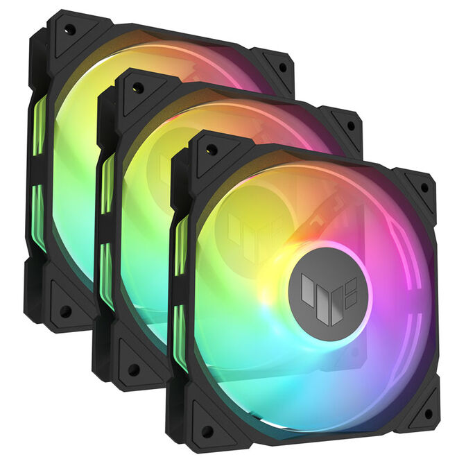 ASUS TUF Gaming TR120, PWM ARGB L&uuml;fter 3er Pack - 120 mm, schwarz image number 0