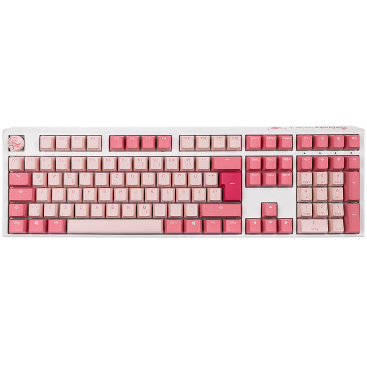 Ducky One 3 Gossamer Pink Gaming Tastatur - MX-Black Clear Top image number 1