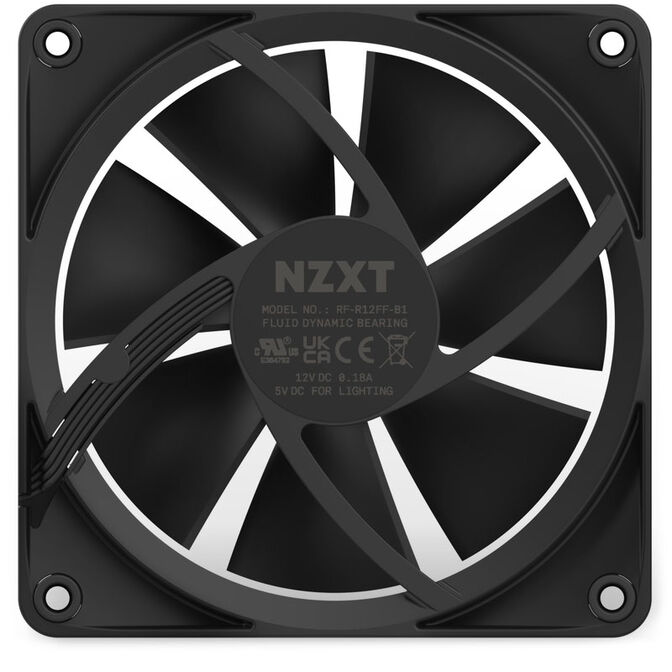 NZXT F120 PWM fan, black image number 5