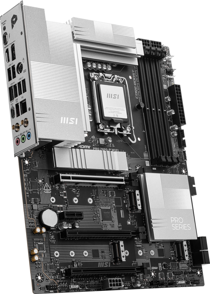 MSI PRO Z890-P WIFI motherboard, LGA 1851 socket, Intel Z890, ATX, DDR5 image number 1