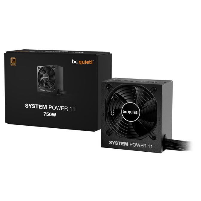 be quiet! System Power 11 80 PLUS Bronze Netzteil, ATX 3.1, PCIe 5.1 - 750 Watt, schwarz image number 2