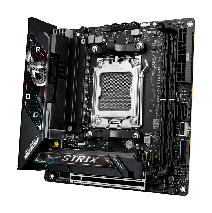 ASUS ROG STRIX B850-I Gaming WiFi Mainboard, Sockel AM5, AMD B850, Mini-ITX, DDR5 image number 2