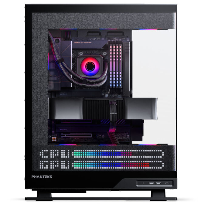 Phanteks Evolv X2 Matrix PC-Geh&auml;use, Midi-Tower, E-ATX, Tempered Glass, Matrix LED - schwarz image number 5