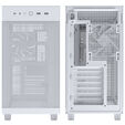 ASUS Prime AP303 PC Case, Mid Tower, ATX, Tempered Glass - White image number null