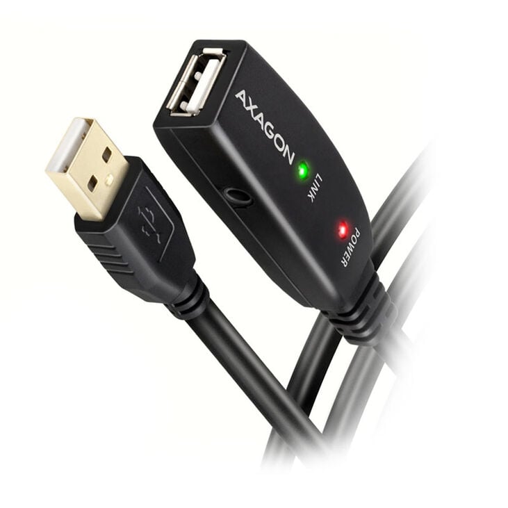 AXAGON ADR-220 active USB 2.0 extension cable, USB-A plug/socket - 20m image number 0