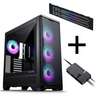 PHANTEKS Eclipse G400A PC-Geh&auml;use Bundle + Matrix LED + Nexlinq V2 Controller - schwarz