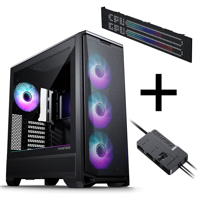 PHANTEKS Eclipse G400A PC-Geh&auml;use Bundle + Matrix LED + Nexlinq V2 Controller - schwarz image number 0