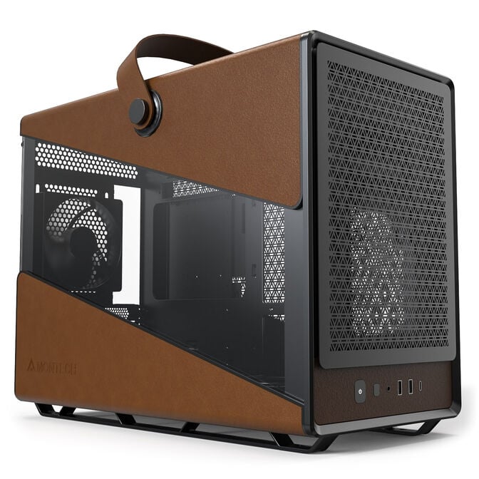 Montech HERITAGE PRO PC-Geh&auml;use, Midi-Tower, Micro-ATX, Tempered Glass - schwarz image number 1