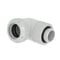 Barrow Multi-Link Adapter Anschluss 90 Grad G1/4 Zoll AG auf 14mm AD Hardtube - drehbar, wei&szlig;