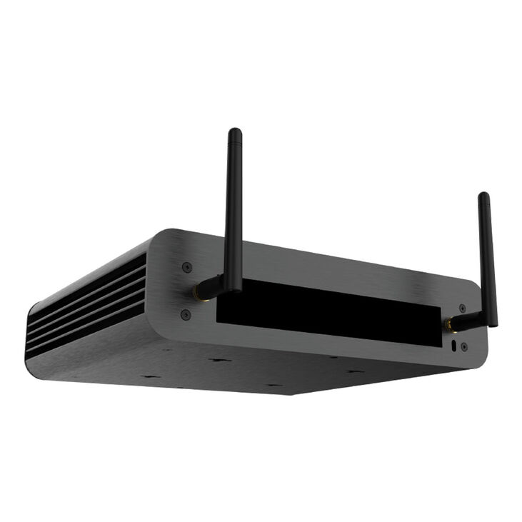 Akasa Euler CTX PC case, Fanless Mini-Case, Thin Mini-ITX - black image number 2