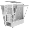 Antec Flux PC Case, Mid Tower, E-ATX, Tempered Glass &ndash; white image number null