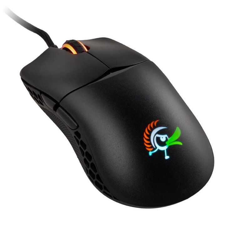 Ducky Feather Gaming Maus, ARGB - Huano Switches, schwarz image number 0