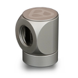 Thermal Grizzly DeltaMate Rotary Fitting - FF90&deg;, Matt Nickel image number null