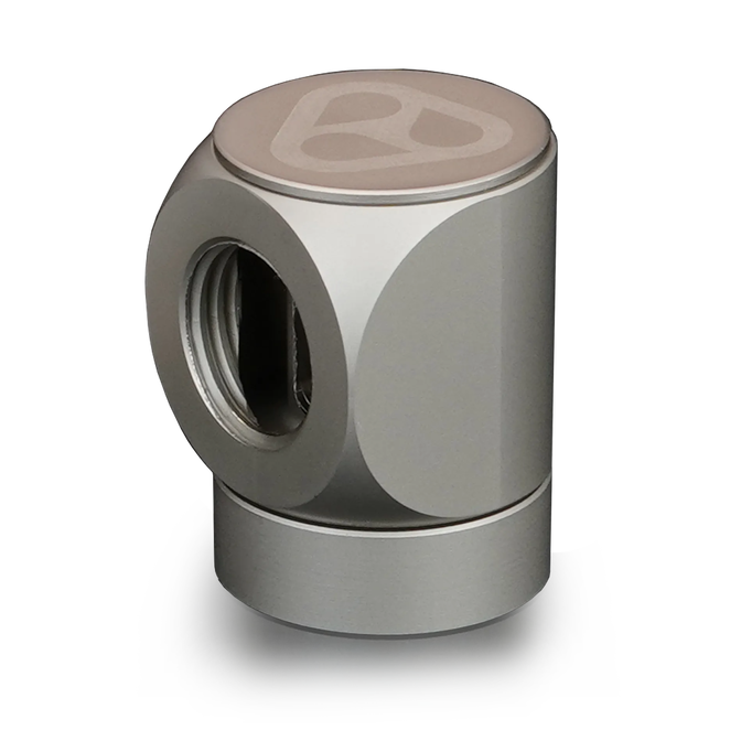 Thermal Grizzly DeltaMate Rotary Fitting - FF90&deg;, Matt Nickel image number 0