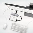 AXAGON HMC-5 USB-C-Hub, 2x USB-A, HDMI, 2x USB-C 3.2 Gen 1, 1x SD, 1x microSD, silber image number null