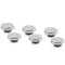 Thermal Grizzly DeltaMate Plug Closure Stopper, Brass - Gloss Nickel, Pack of 6