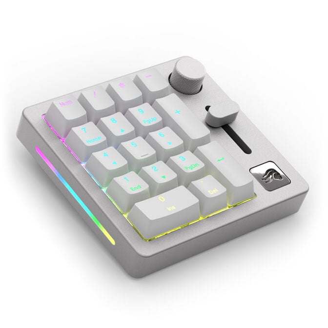 Glorious GMMK Wireless Numpad - Fox Switches, grey/white image number 0