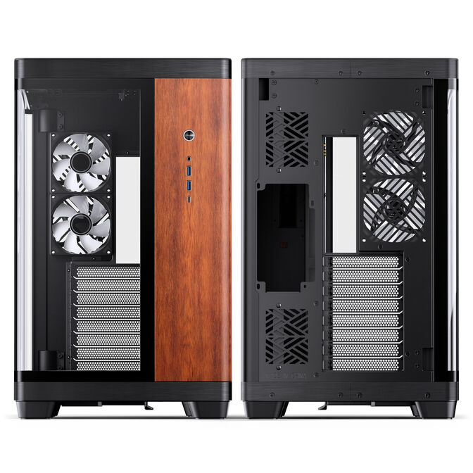 JONSBO TK‑4 Wood PC‑Geh&auml;use, Midi‑Tower, ATX, Tempered Glass - schwarz image number 14