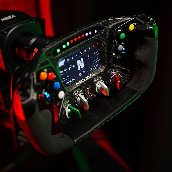 MOZA x Automobili Lamborghini ESSENZA SCV12 Steering Wheel image number 4