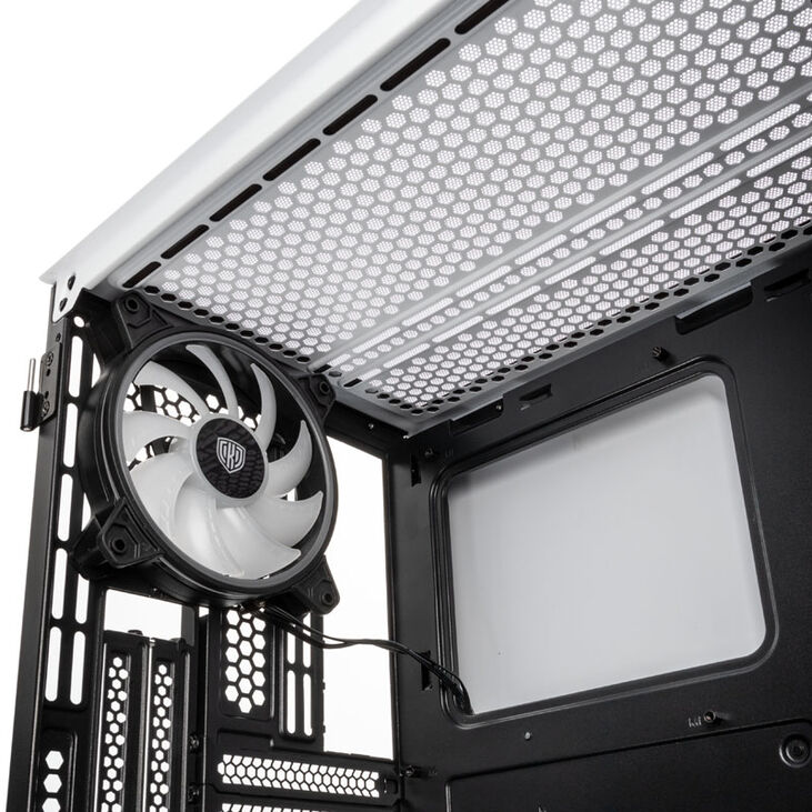 Kolink Citadel Mesh RGB Micro-ATX Case - white image number 9