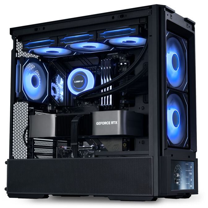 Lian Li LANCOOL 207 Digital PC Case, Mid Tower, ATX, Tempered Glass - Blac image number 9